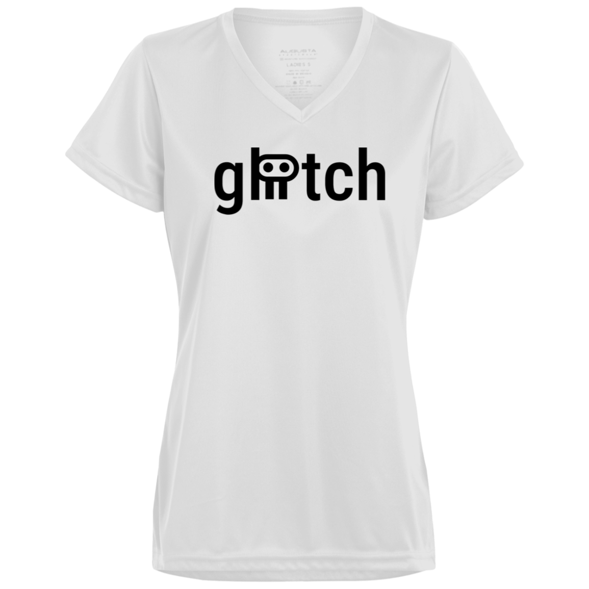 gliitch Ladies’ Moisture-Wicking V-Neck Tee