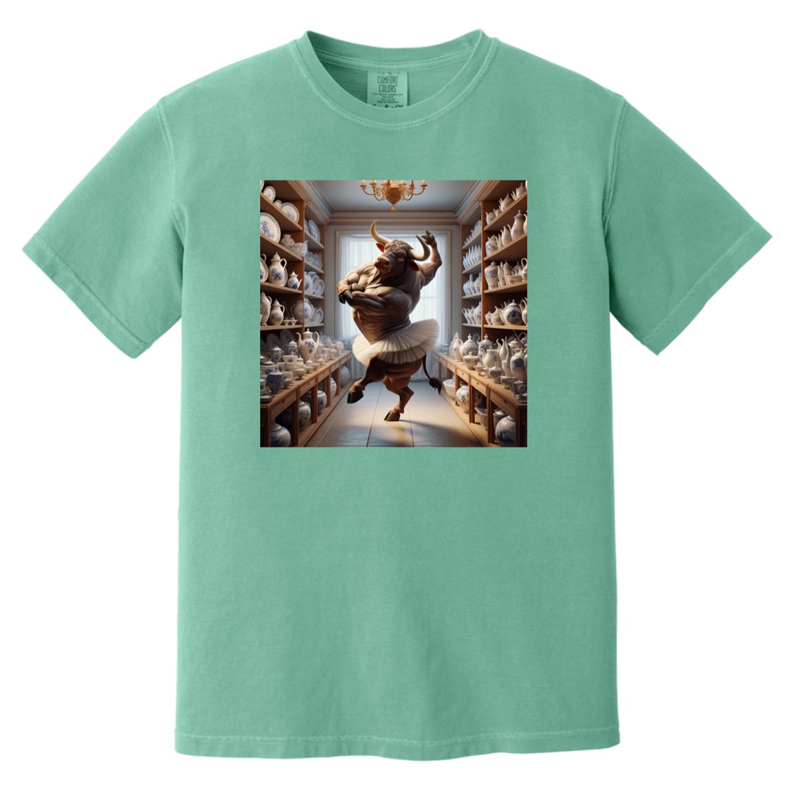 Gliitch Image CC1717 Heavyweight Garment-Dyed T-Shirt
