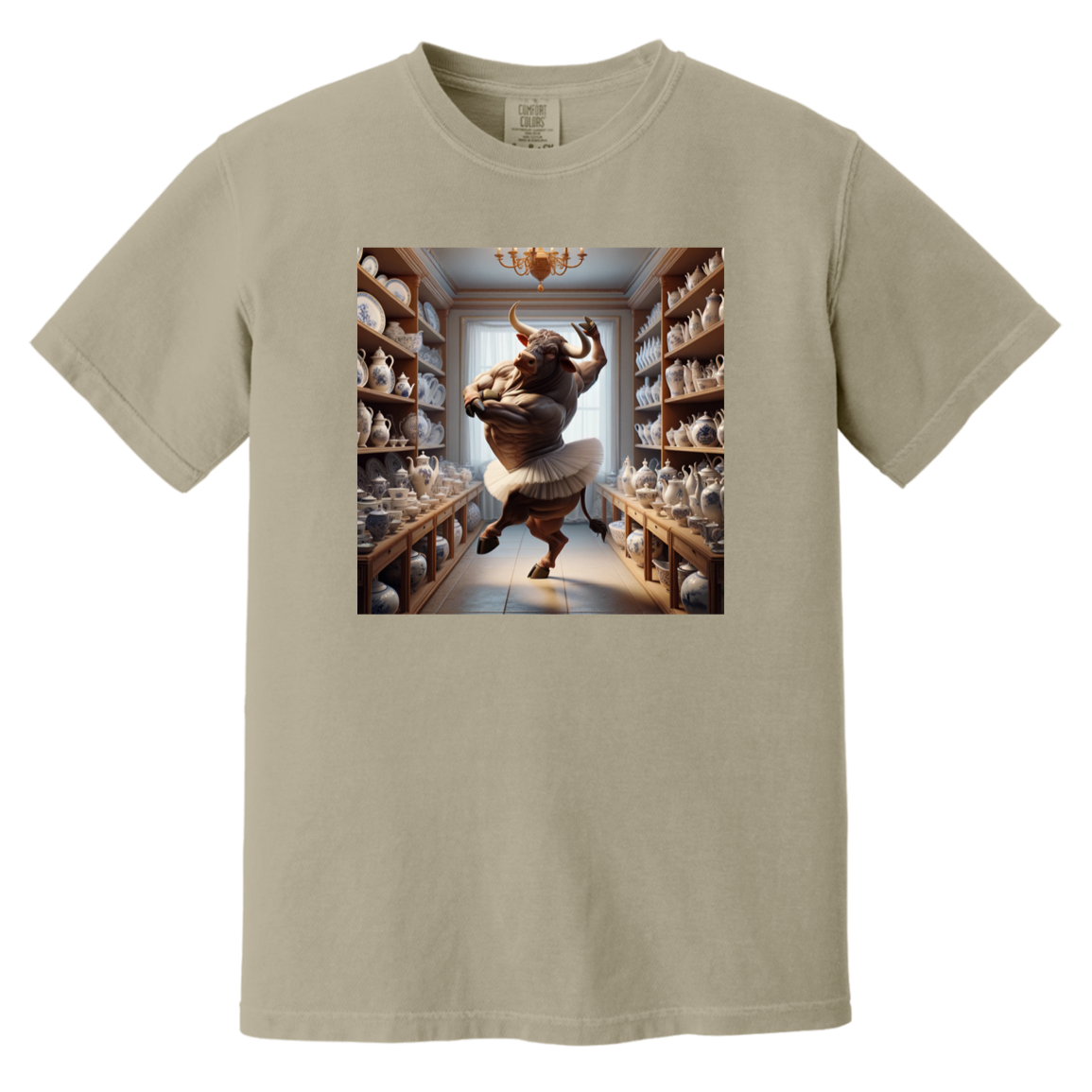 Gliitch Image CC1717 Heavyweight Garment-Dyed T-Shirt