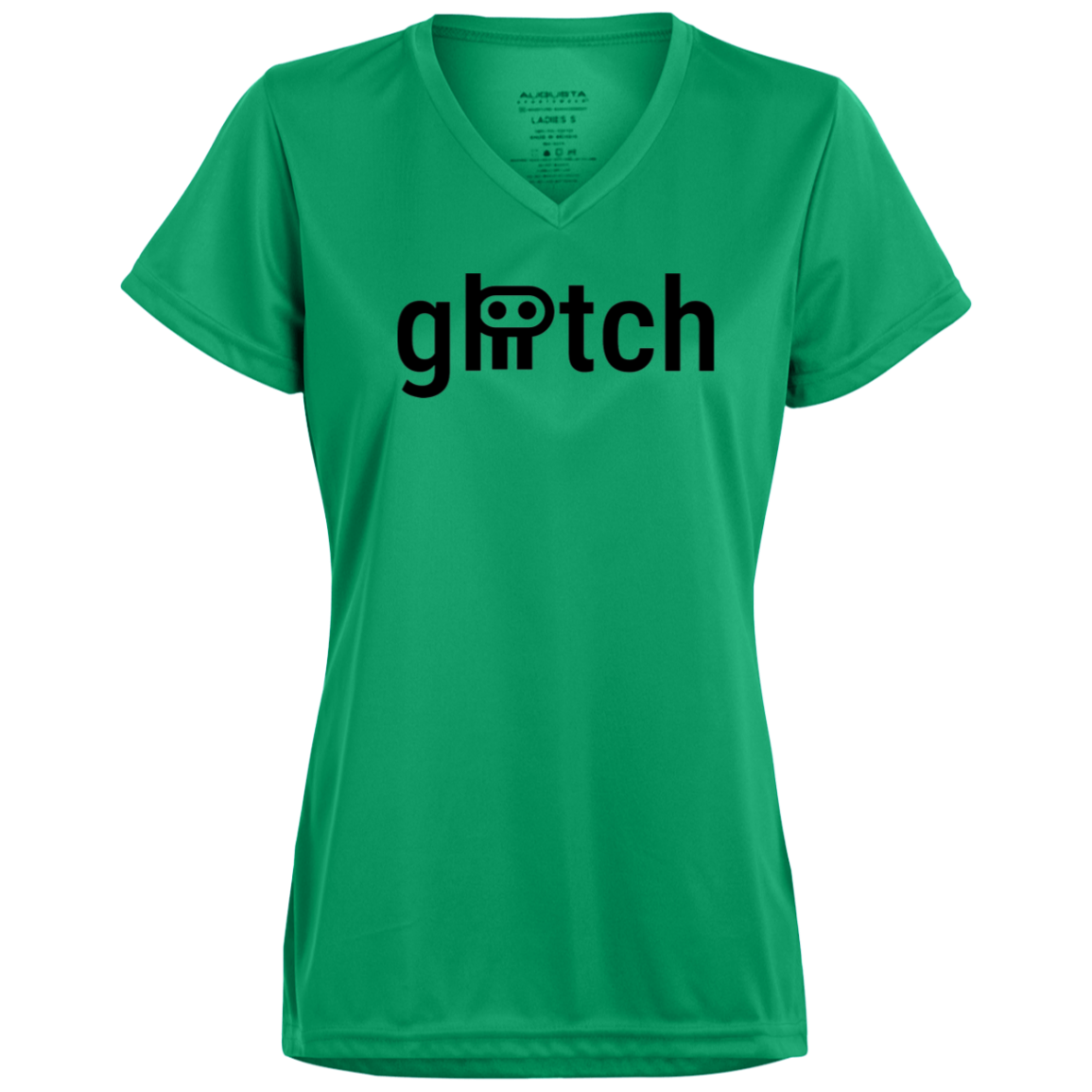 gliitch Ladies’ Moisture-Wicking V-Neck Tee