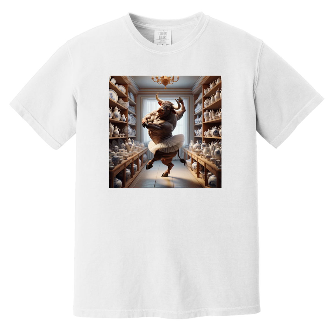 Gliitch Image CC1717 Heavyweight Garment-Dyed T-Shirt