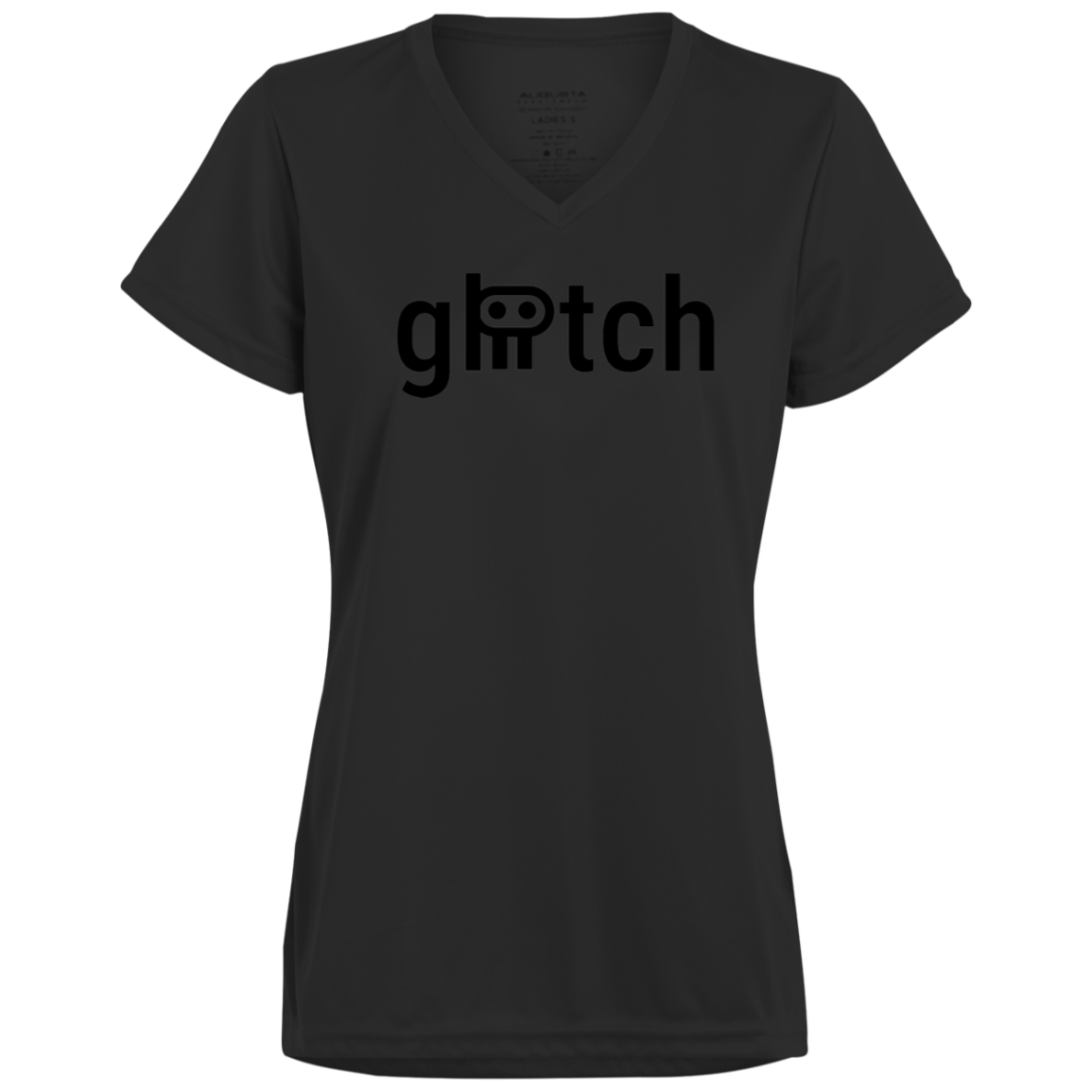 gliitch Ladies’ Moisture-Wicking V-Neck Tee