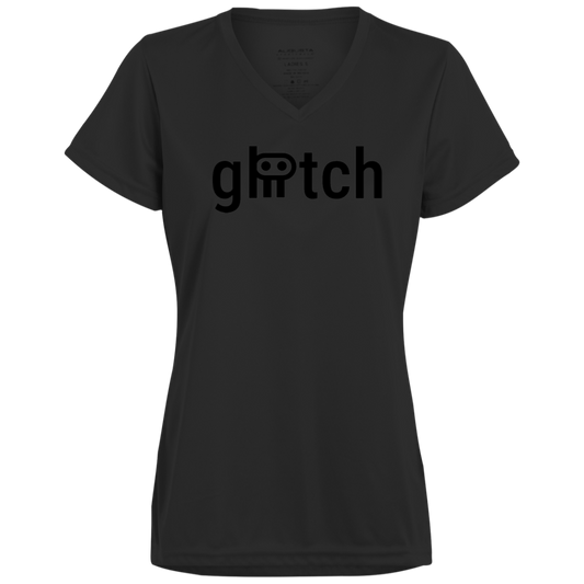 gliitch Ladies’ Moisture-Wicking V-Neck Tee