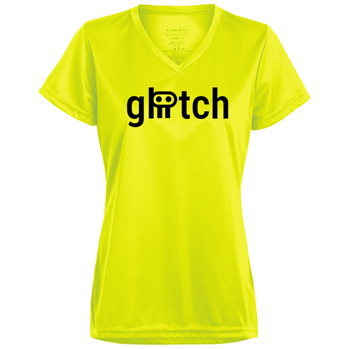 gliitch Ladies’ Moisture-Wicking V-Neck Tee