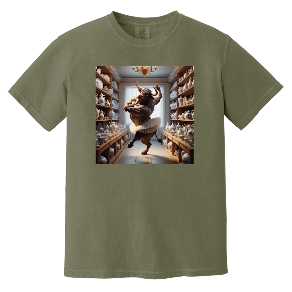 Gliitch Image CC1717 Heavyweight Garment-Dyed T-Shirt