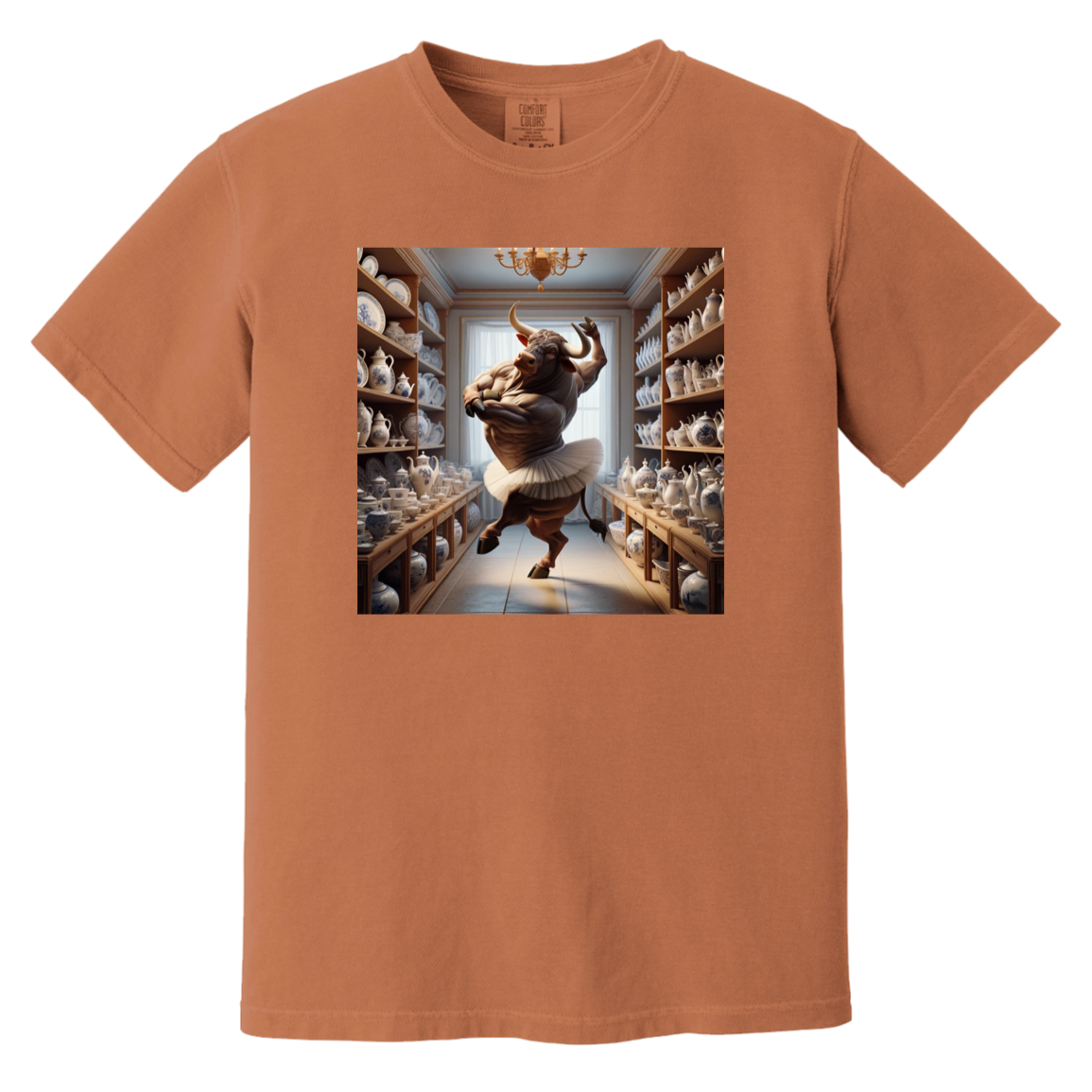 Gliitch Image CC1717 Heavyweight Garment-Dyed T-Shirt