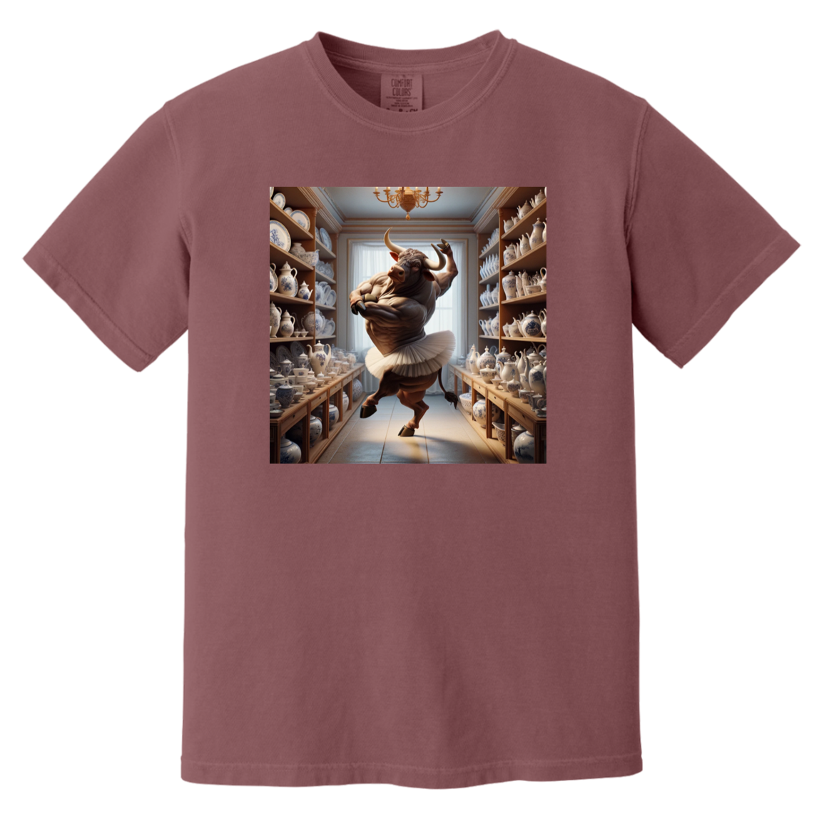 Gliitch Image CC1717 Heavyweight Garment-Dyed T-Shirt