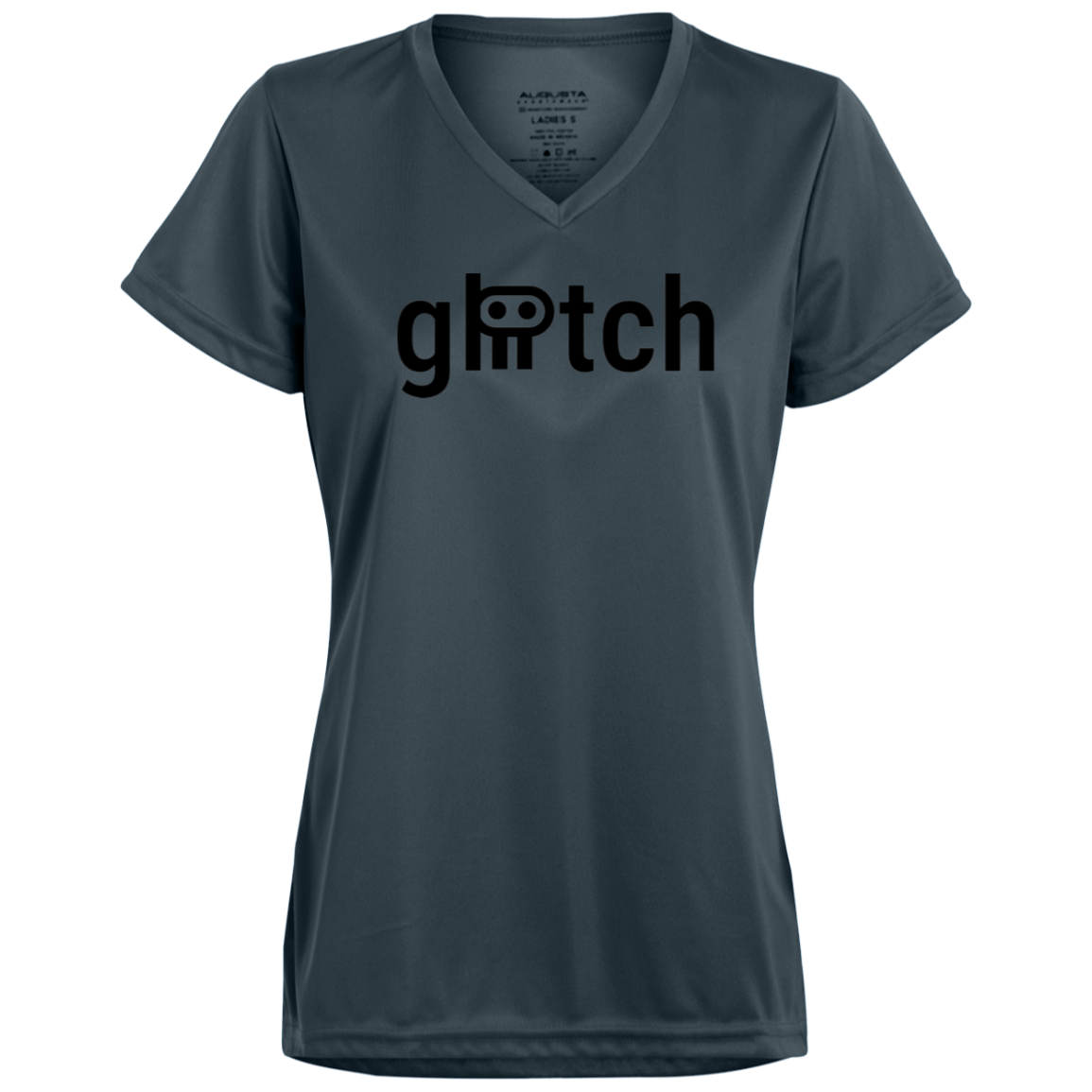 gliitch Ladies’ Moisture-Wicking V-Neck Tee