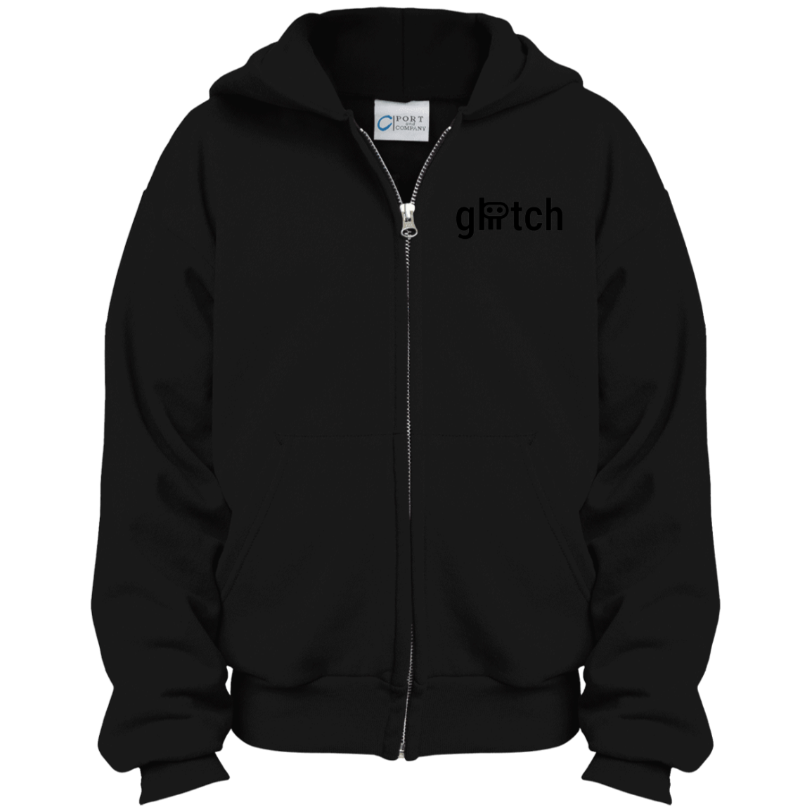 gliitch Youth Full Zip Hoodie