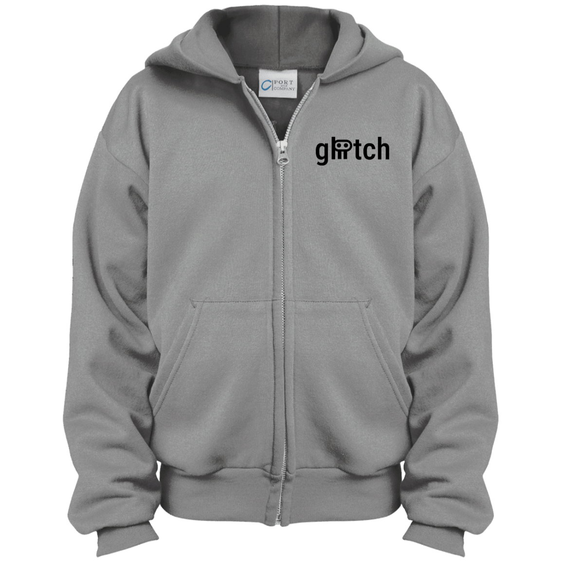 gliitch Youth Full Zip Hoodie