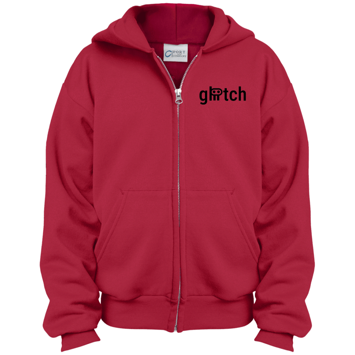 gliitch Youth Full Zip Hoodie